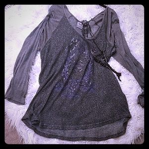 Tunic style long sleeve Harley Davidson tee